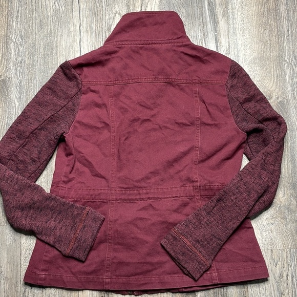 ASHLEY by 26 International Juniors Maroon Wine Hooded Utility Jacket, size small - Picture 9 of 12